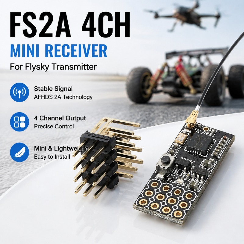 Rc Hobby & Maskinservice I Eskilstuna - Receptor PWM de 4 Canales FS