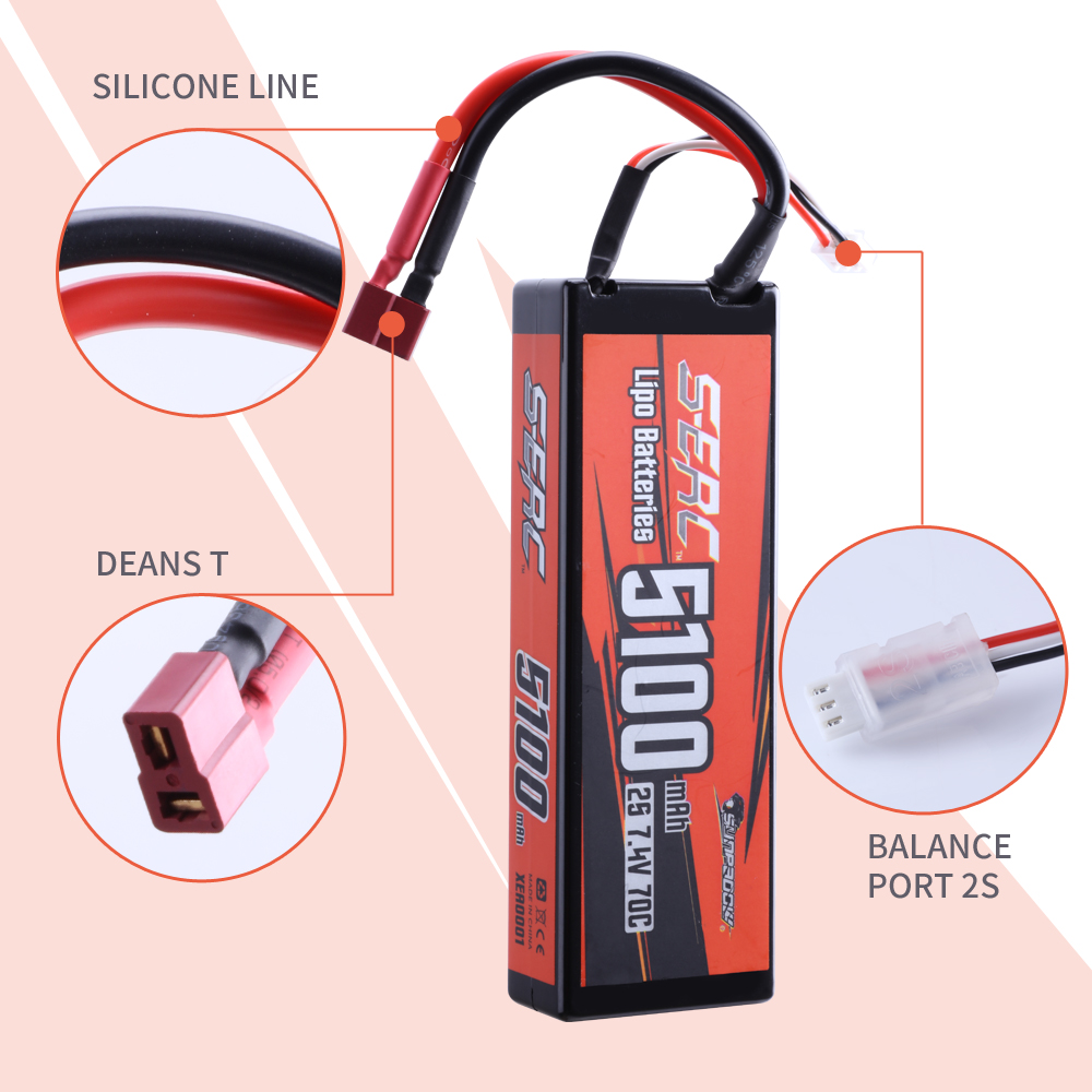 Sunpadow 2S 7,4 V Lipo batería - Rc Hobby Tank reseña y precio