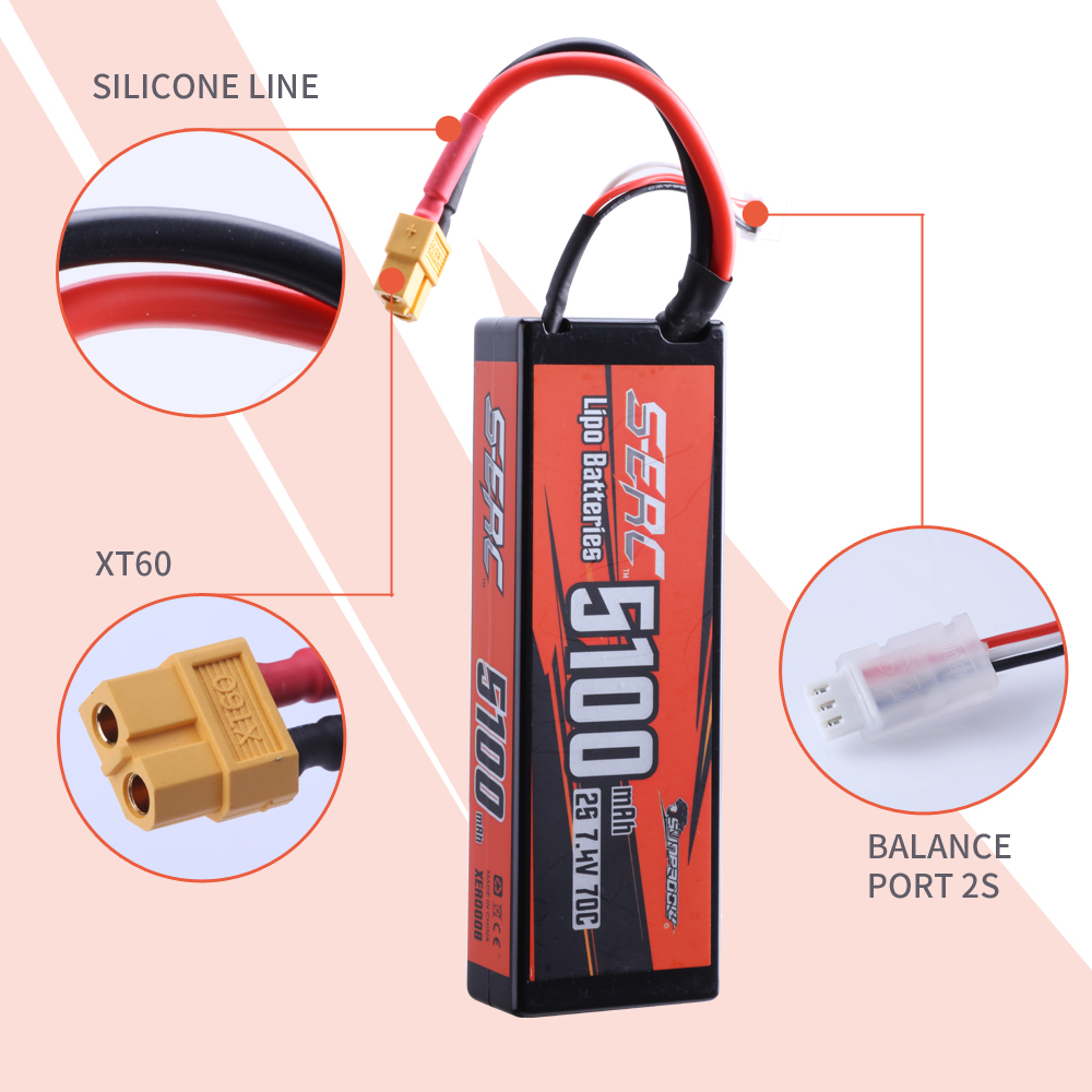 Sunpadow 2S 7,4 V Lipo batería - Rc Hobby Tank reseña y precio
