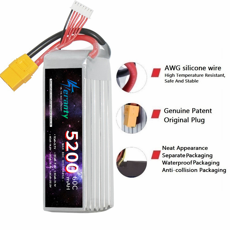 TERANTY-batería Lipo 6S de 520 - Rc Hobby Factory reseña y precio