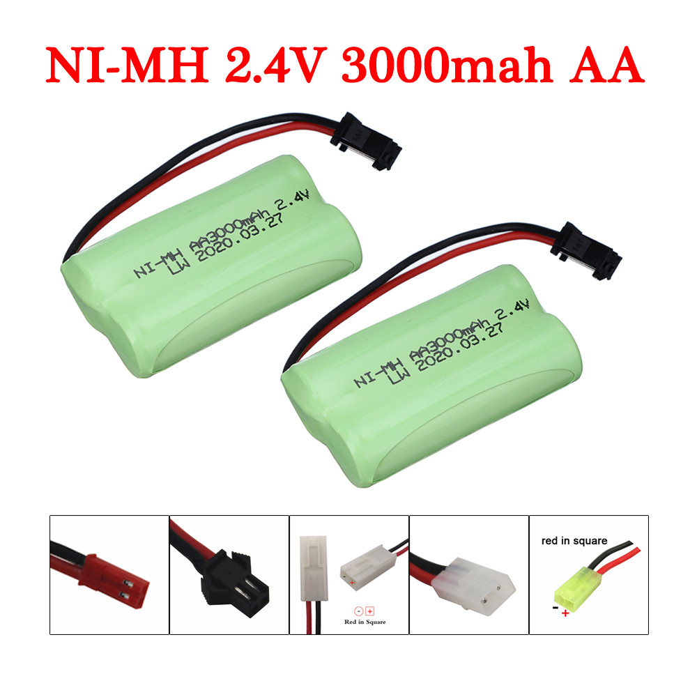 Batería AA NIMH de 2,4 V y 300 - Rc Hobby Tank reseña y precio