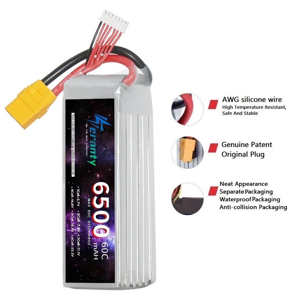 Batería Lipo TERANTY 6S 22.2V  - Rc Hobby Tank reseña y precio